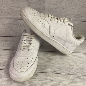 Nike Womens Court Vision Low CD5434-100 White Casual Shoes Sneakers Size 7 EUC!!